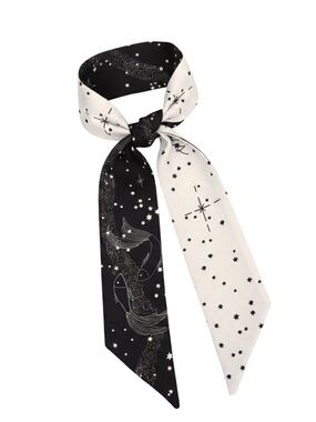 PISCES Purse Scarf Silk Hair Scarf for Handbags – A Double-Sided Scarves